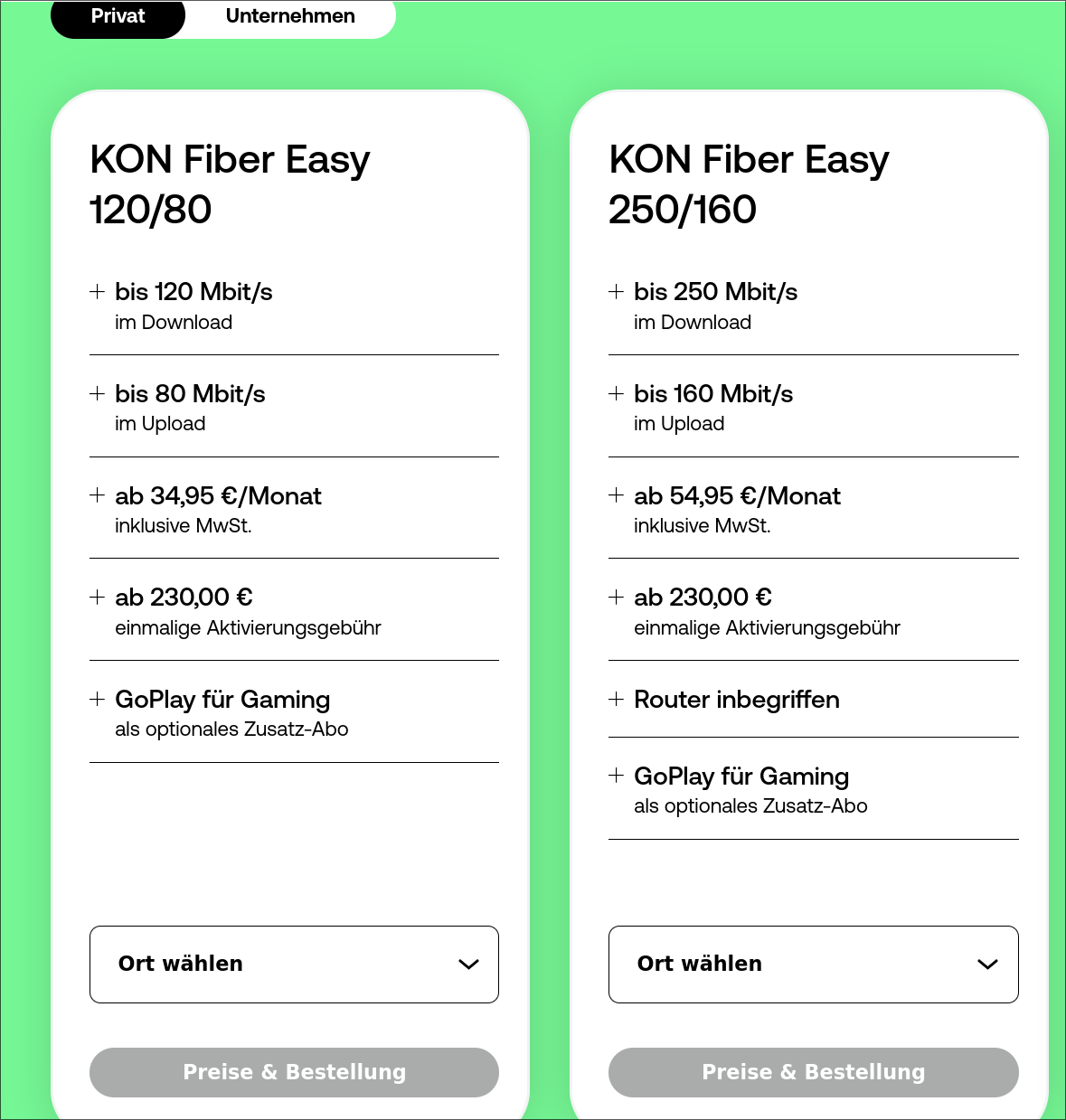 Neuer Konverto Preis